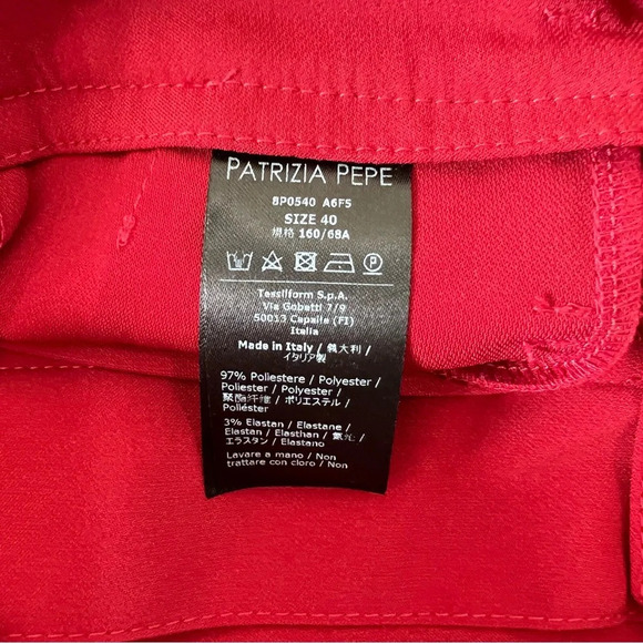 Patrizia Pepe Essential Crepe Pant Martian Red Size 40 - Picture 9 of 15